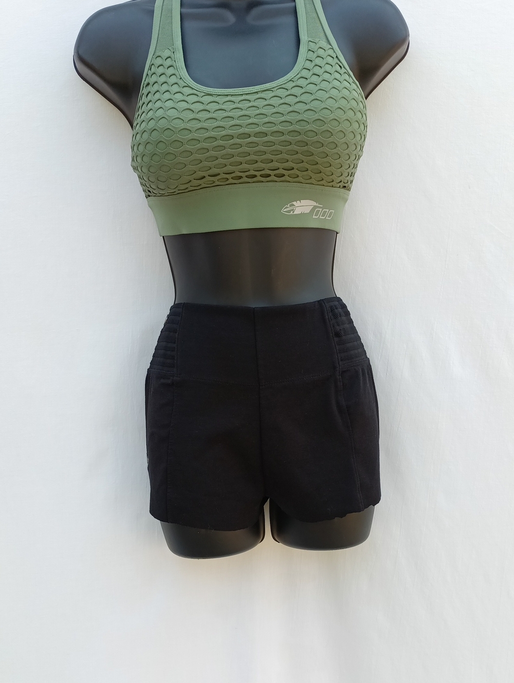 Black High-Rise Athletic Shorts